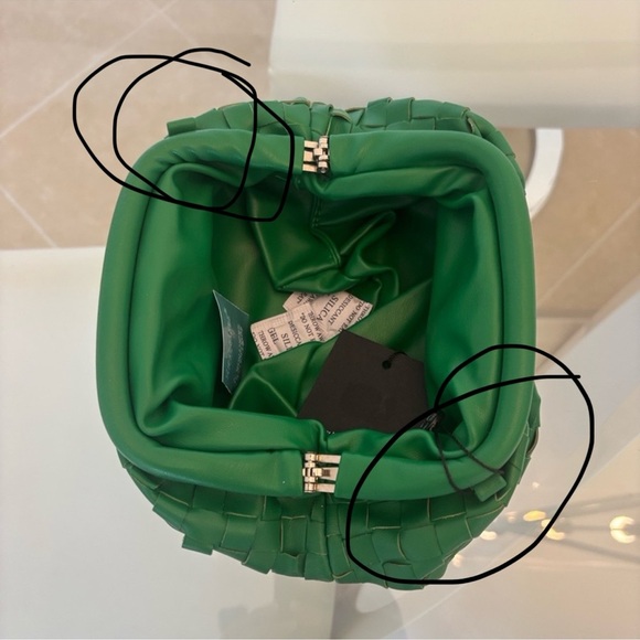 Cobalt Blue Woven Vegan Clutch Removable Strap - Picture 13 of 15